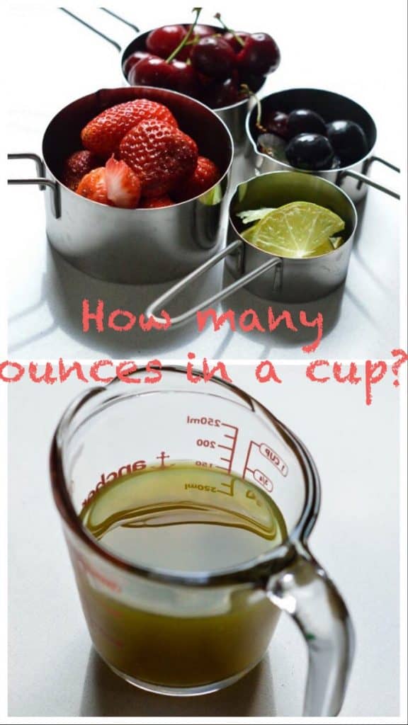 Ounce to cup conversion with easy calculator