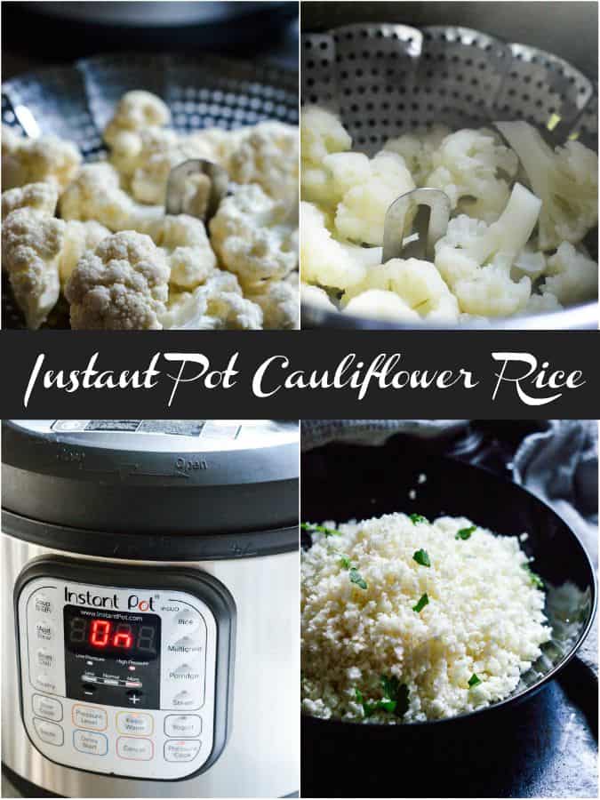 Easy instant pot recipe for quick cauliflower rice