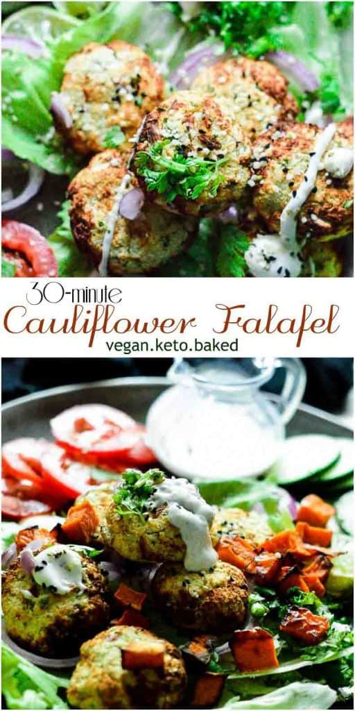 Cauliflower falafel, ready in 30 minutes. It's vegan, keto and #easyrecipe #instantpotrecipes #veganrecipes #veganketo #mydaintysoulcurry