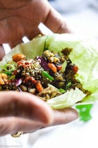 cauliflower lettuce wrap