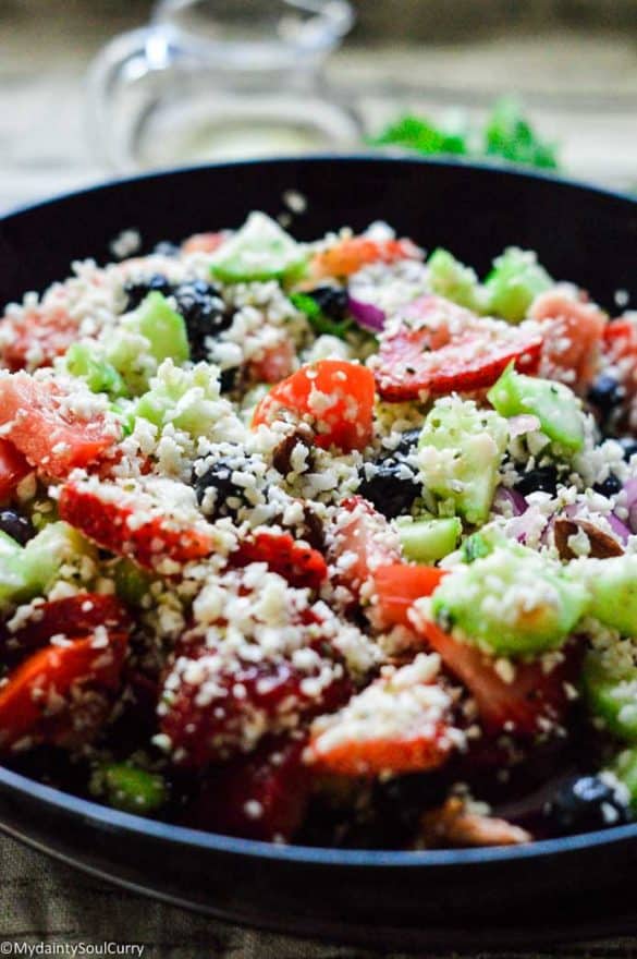 Keto Cauliflower Tabbouleh My Dainty Soul Curry