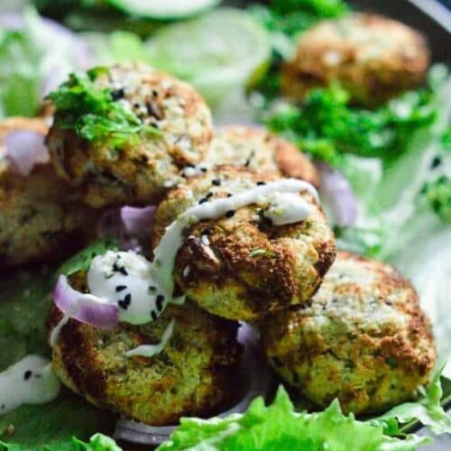 Vegan keto falafel