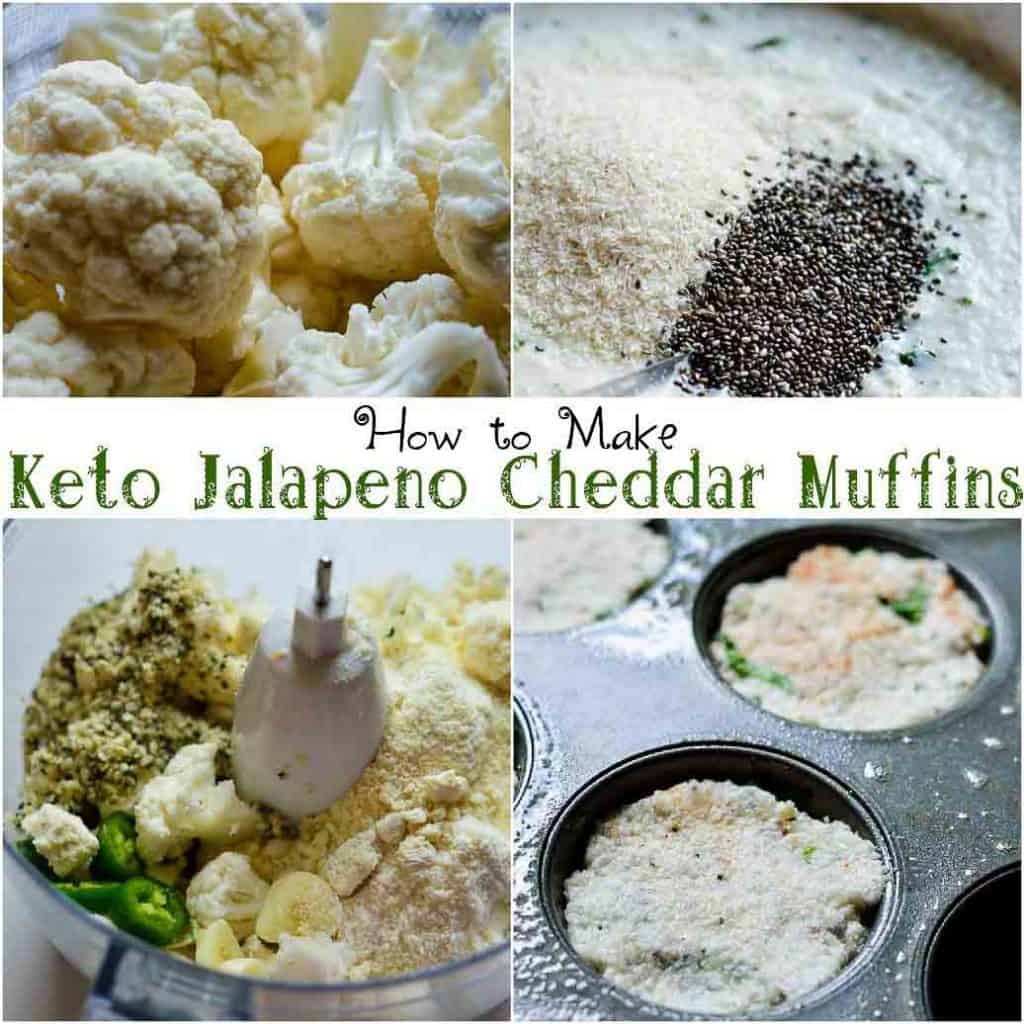 how to make Keto cheddar jalapeno muffins