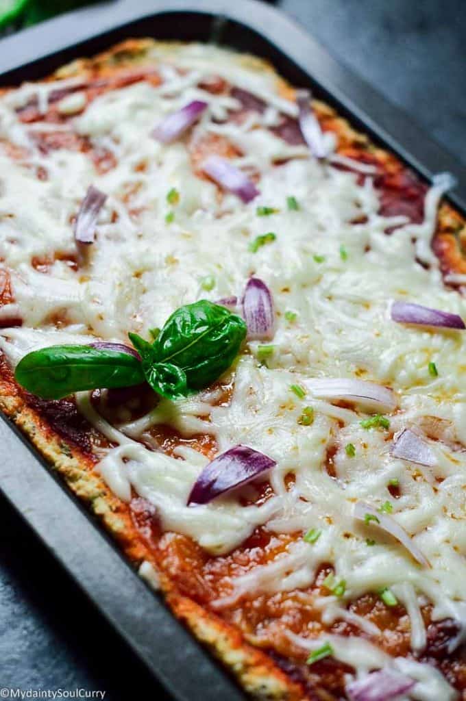 Keto cauliflower pizza recipe