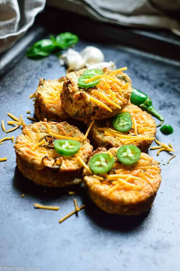 Keto jalapeno cheddar muffins