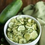 Baked cucumber chips