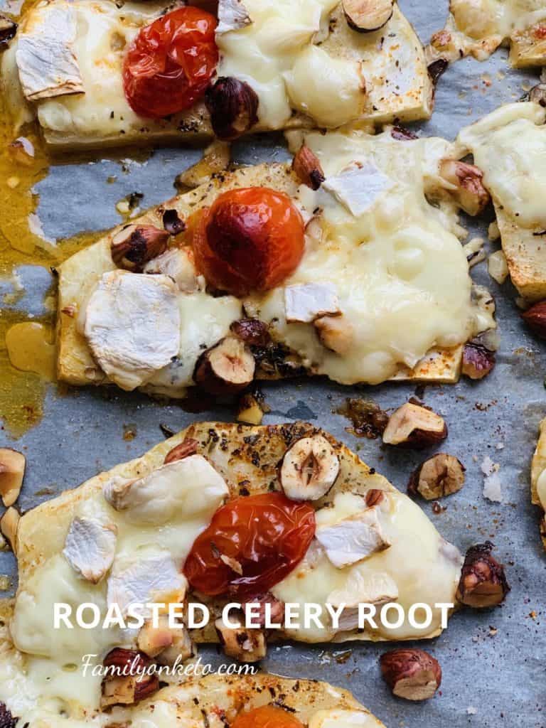 roasted Celery roots - keto snacks recipes