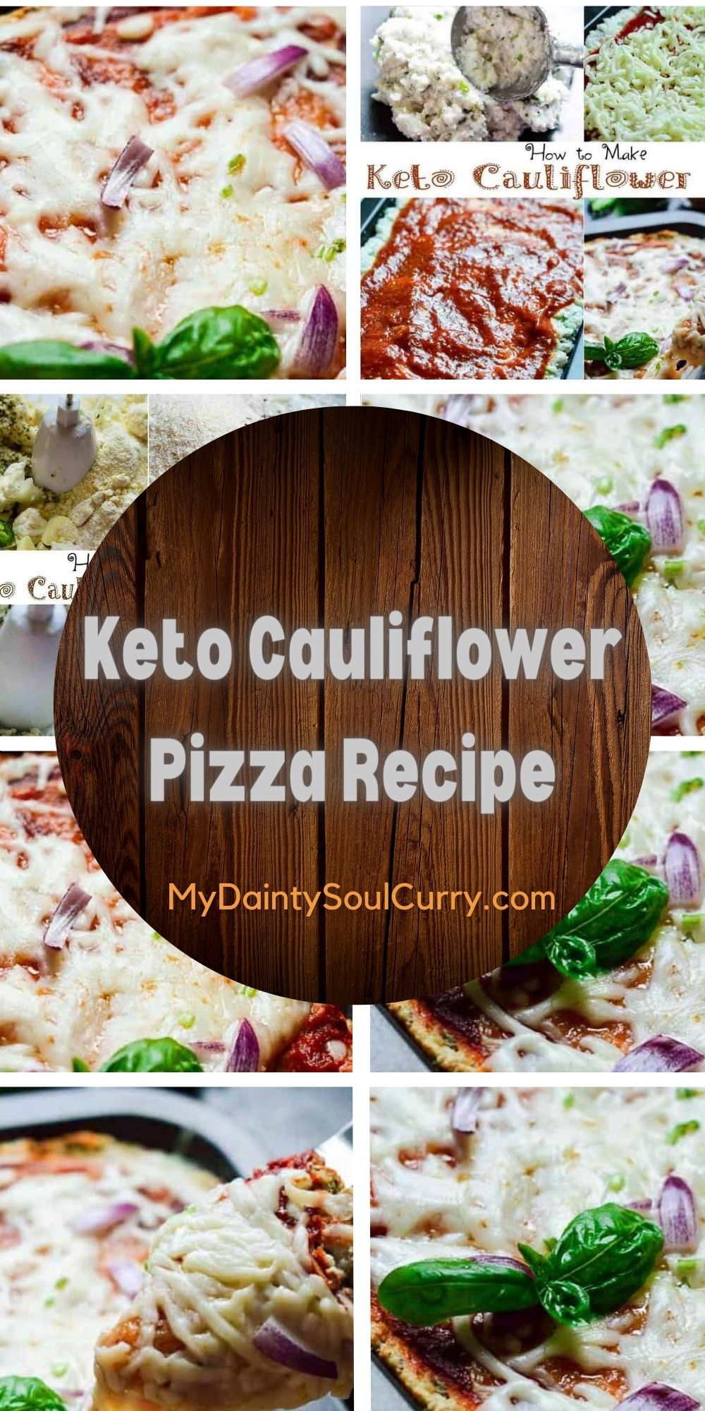 Keto Cauliflower Pizza Recipe My Dainty Soul Curry