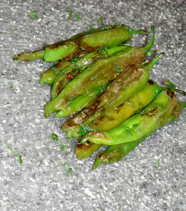 Blistered Shishito peppers