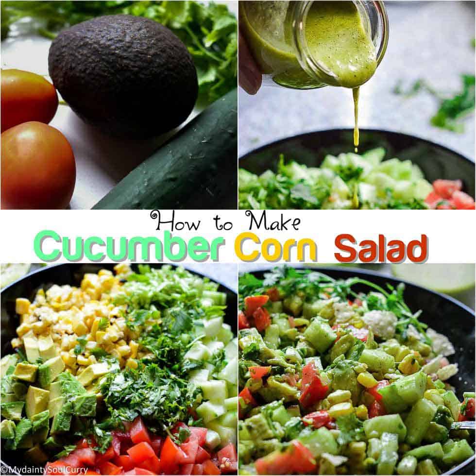 How to make cucumber corn salad
