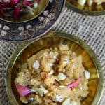 Easy Almond fudge halwa made in almond flour