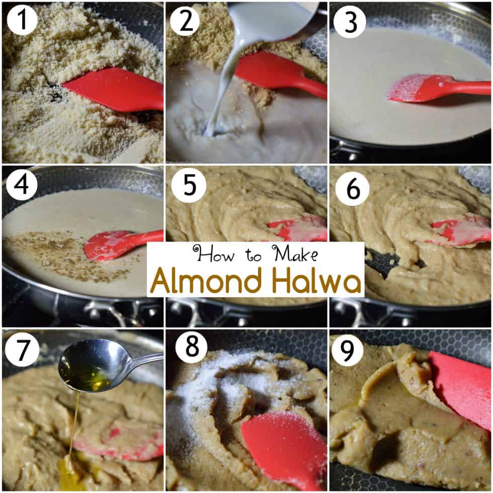 How to make almond halwa