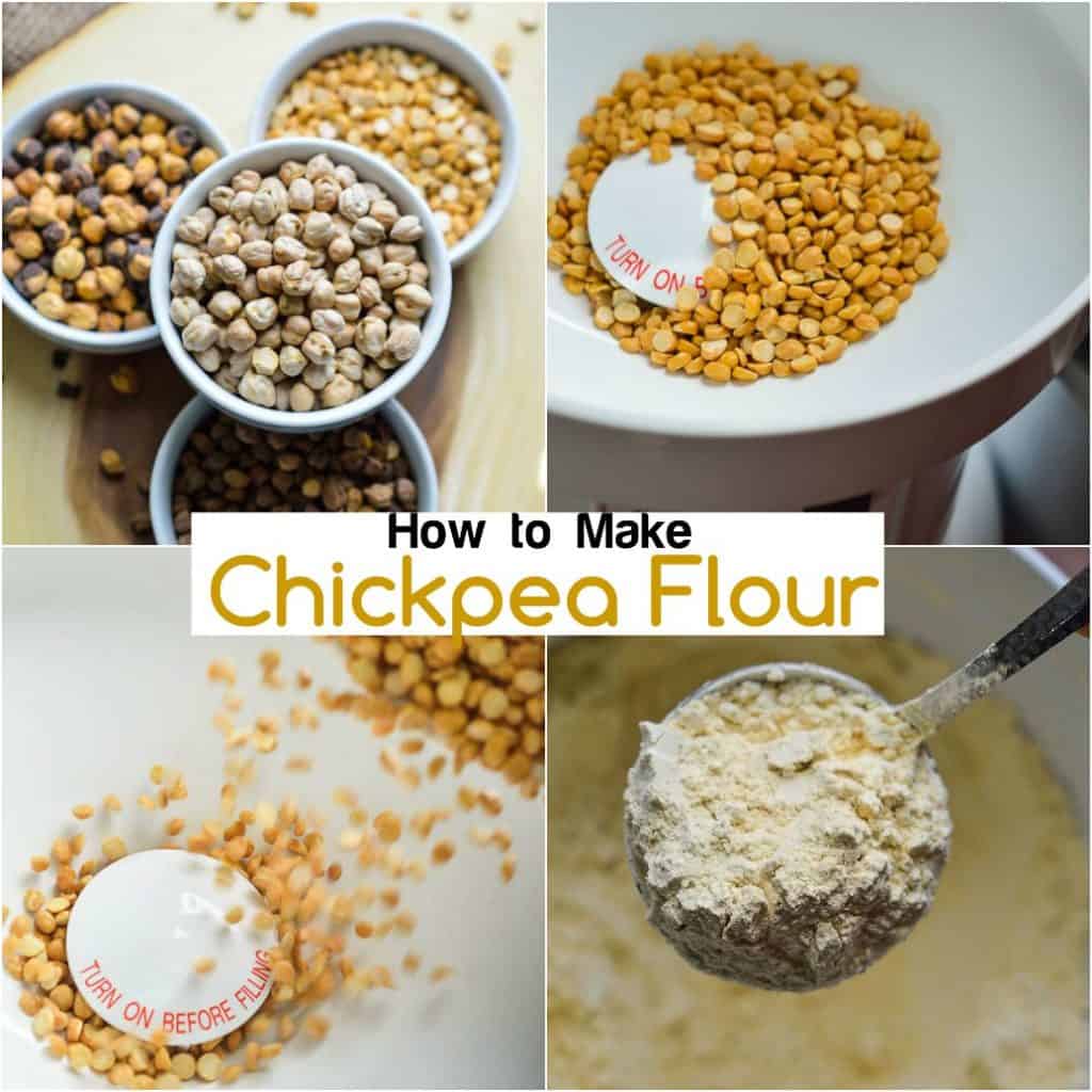 How to use a grain mill to make chickpea flour