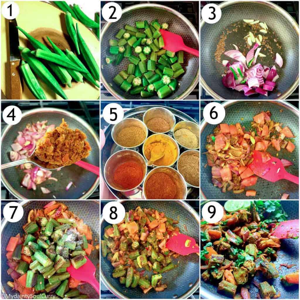 Easy Indian style Okra curry