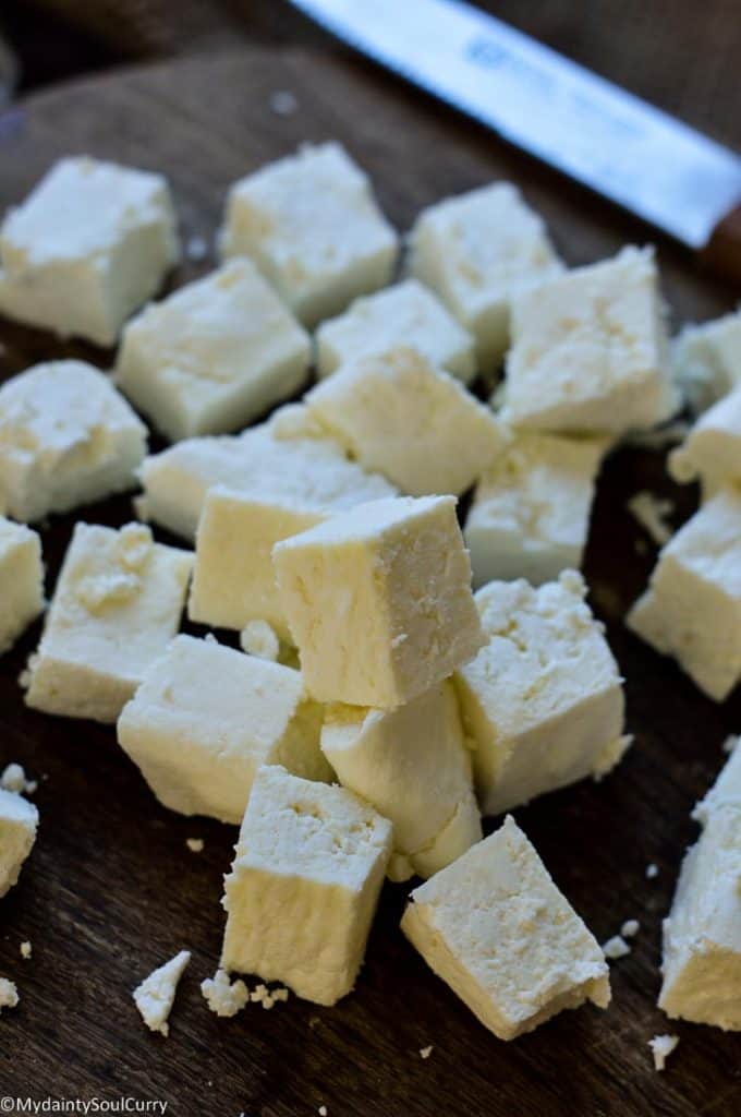 Homemade paneer using an easy instant pot method