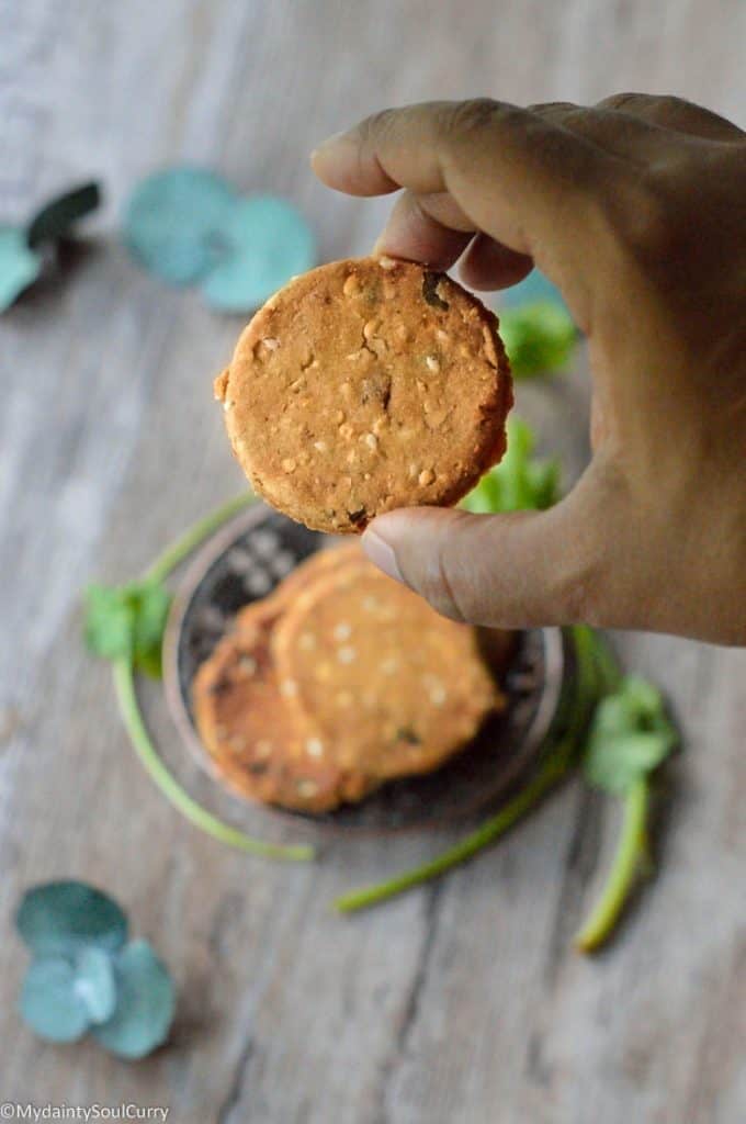 Rice flour chekalu or nippattu