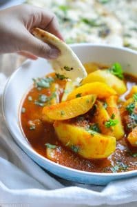 Serve potato curry