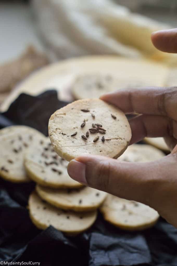 Indian cumin cookies