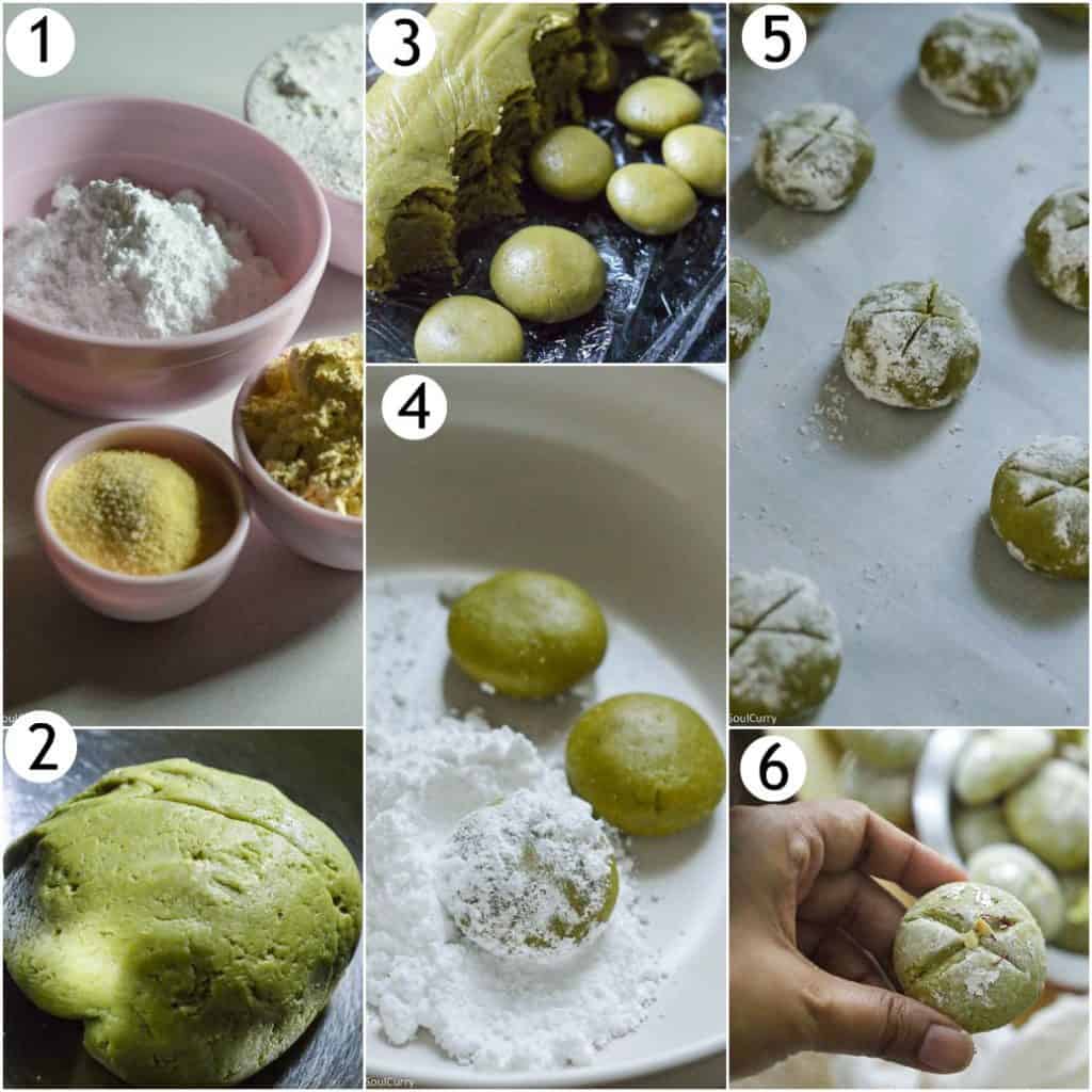 Step by step guide to make Indian naan khatai