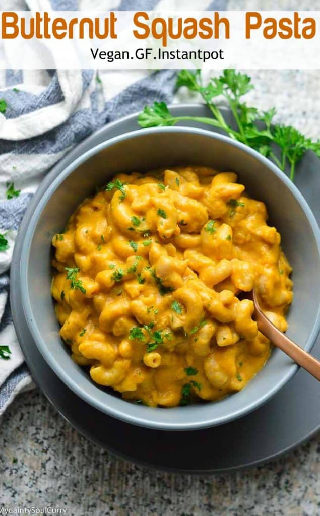 vegan Butternut squash mac and cheese
