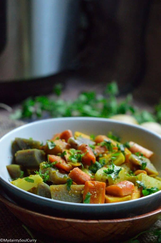 Instant pot carrots and potatoes