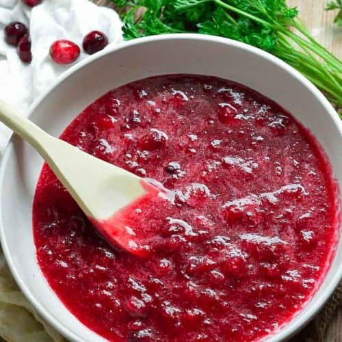 Vegan cranberry sauce in instant pot