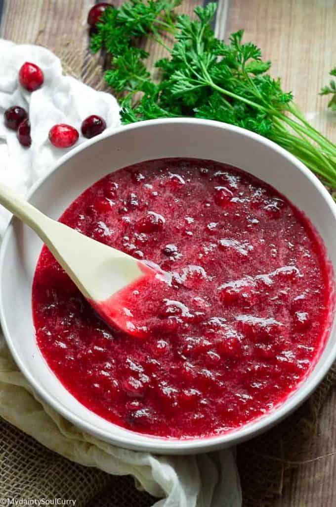 Vegan cranberry sauce in instant pot