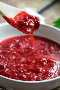 homemade cranberry sauce