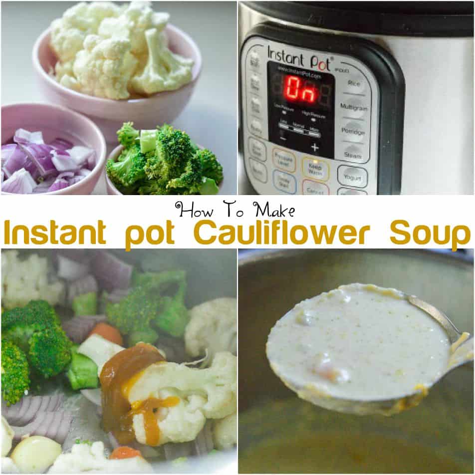 How to make cauliflower soup in the instant pot