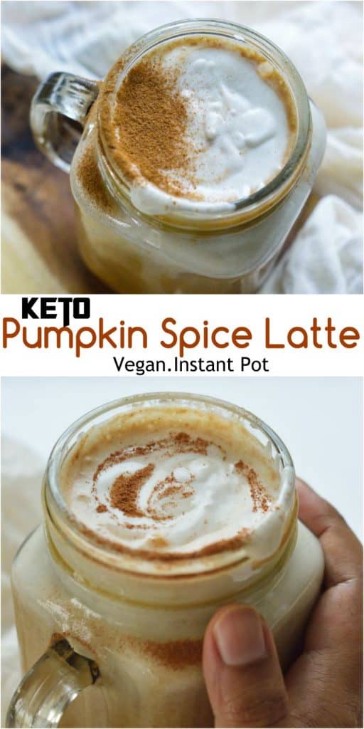 Vegan Keto pumpkin spice latte