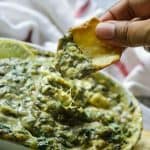 Keto instant pot spinach artichoke dip