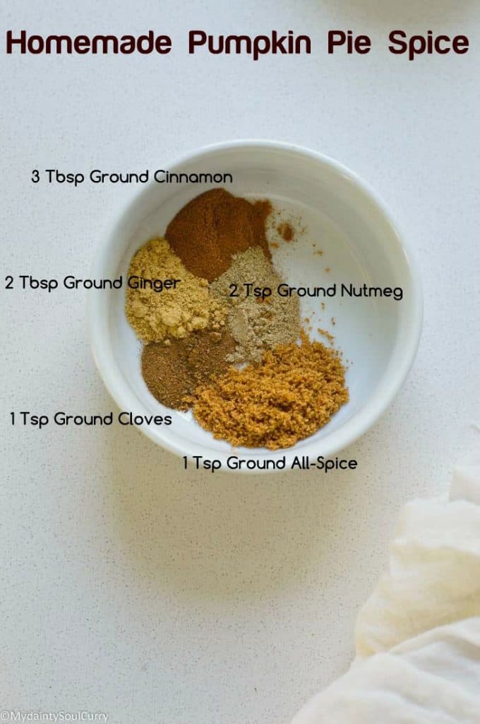 Homemade pumpkin pie spice mix