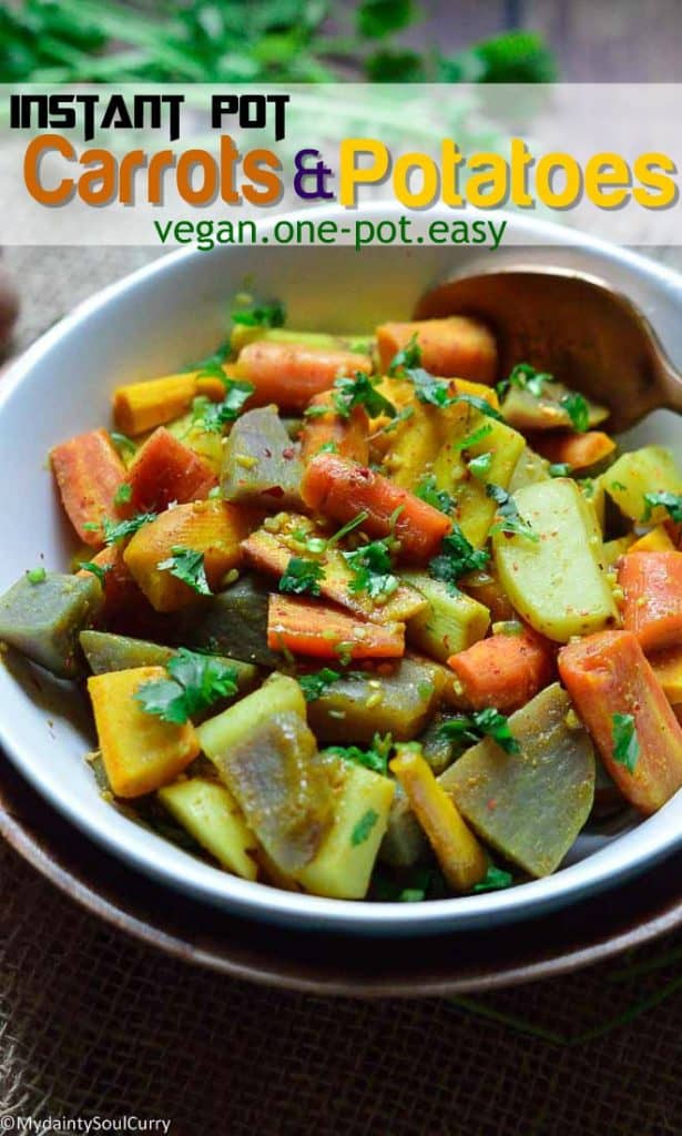 Easy instant pot carrots and potatoes medley