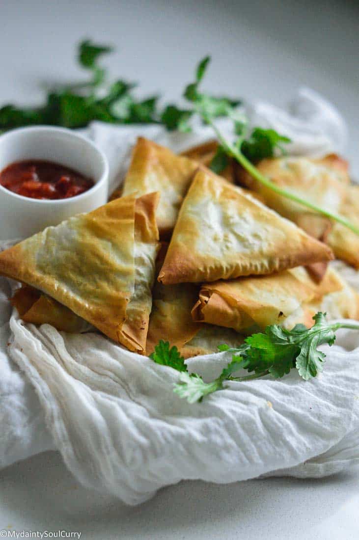 Air Fryer Samosa {Keto} My Dainty Soul Curry