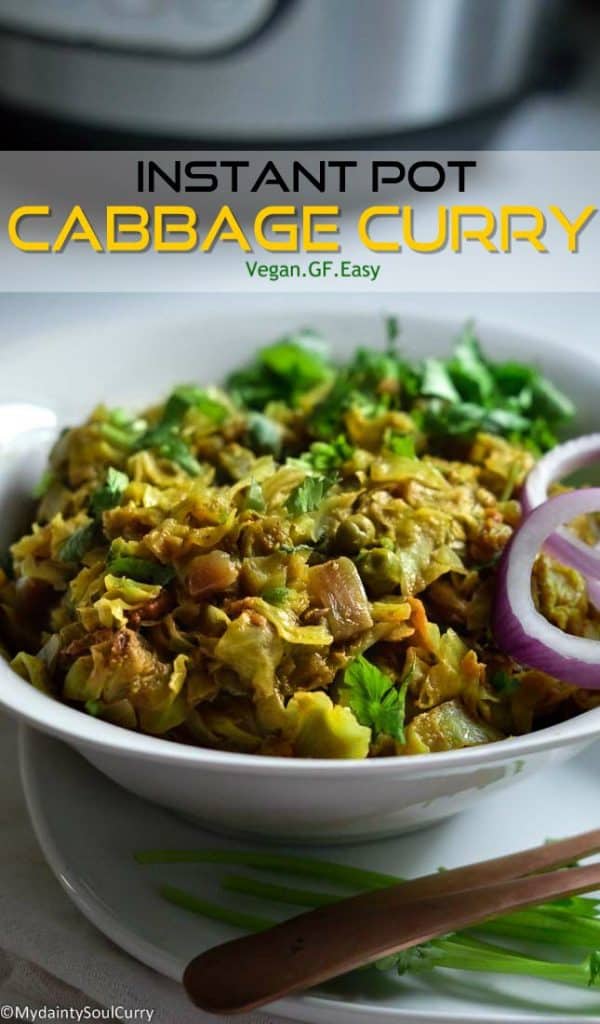 How to make instant pot cabbage curry