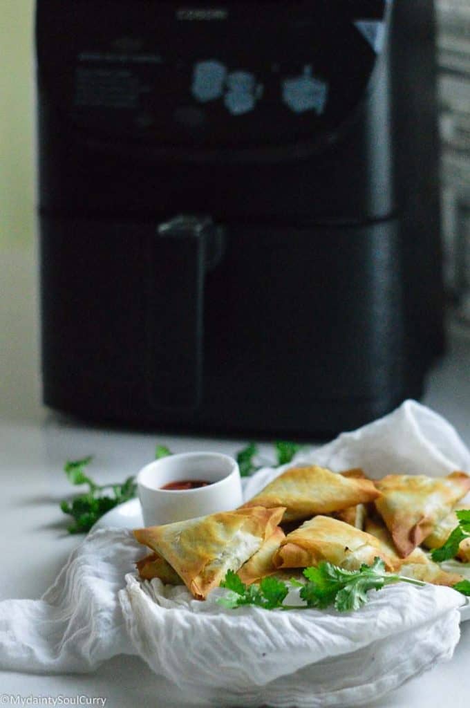 Samosa made in the air fryer