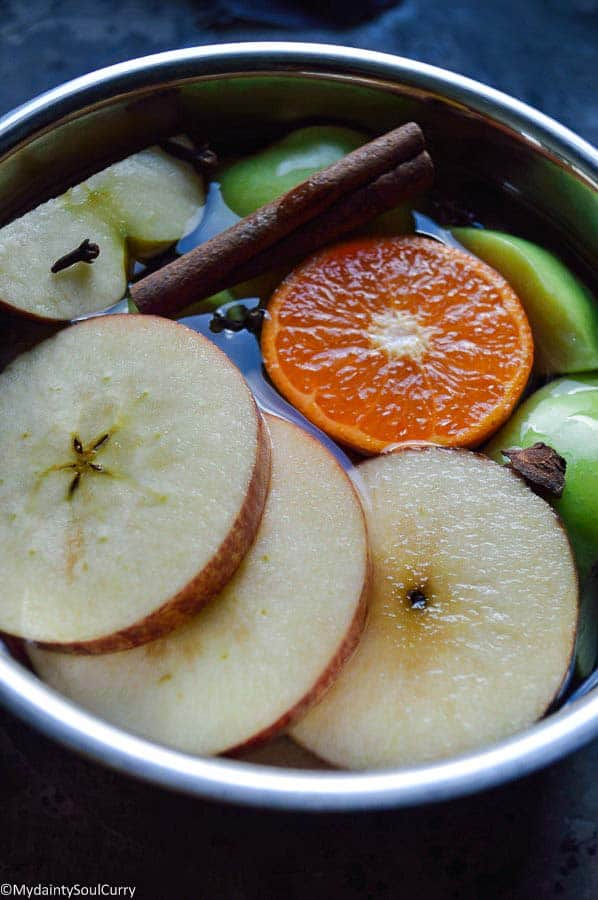 Apple cider in making