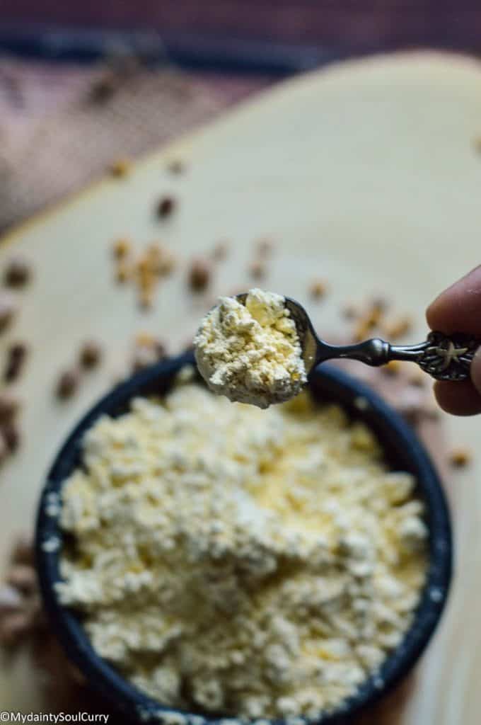 homemade chickpea flour