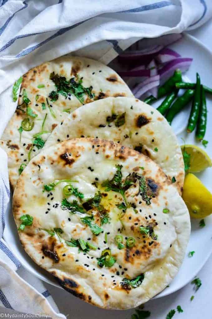 Bullet naan with jalapenos