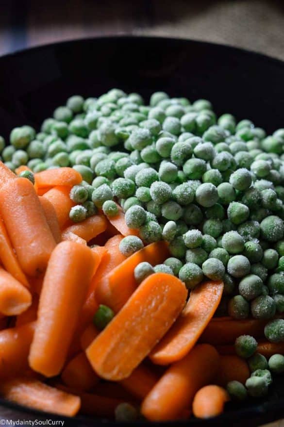 Instant Pot Carrots {and Peas} My Dainty Soul Curry