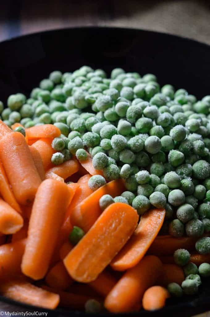 Carrots and peas