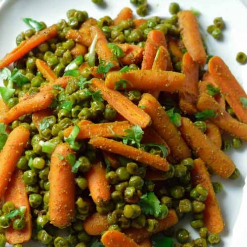 Instant pot carrots and peas