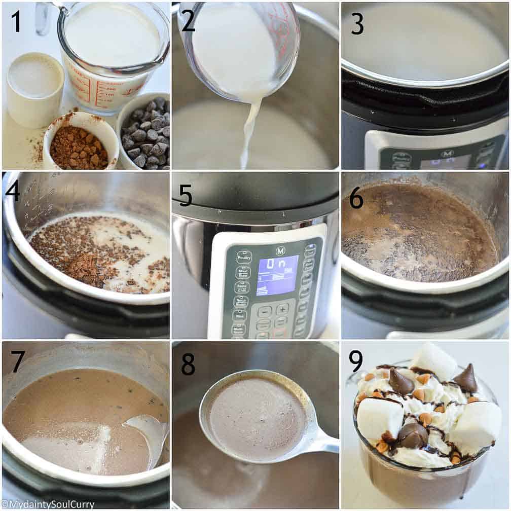 How to make hot chocolate in the instant pot