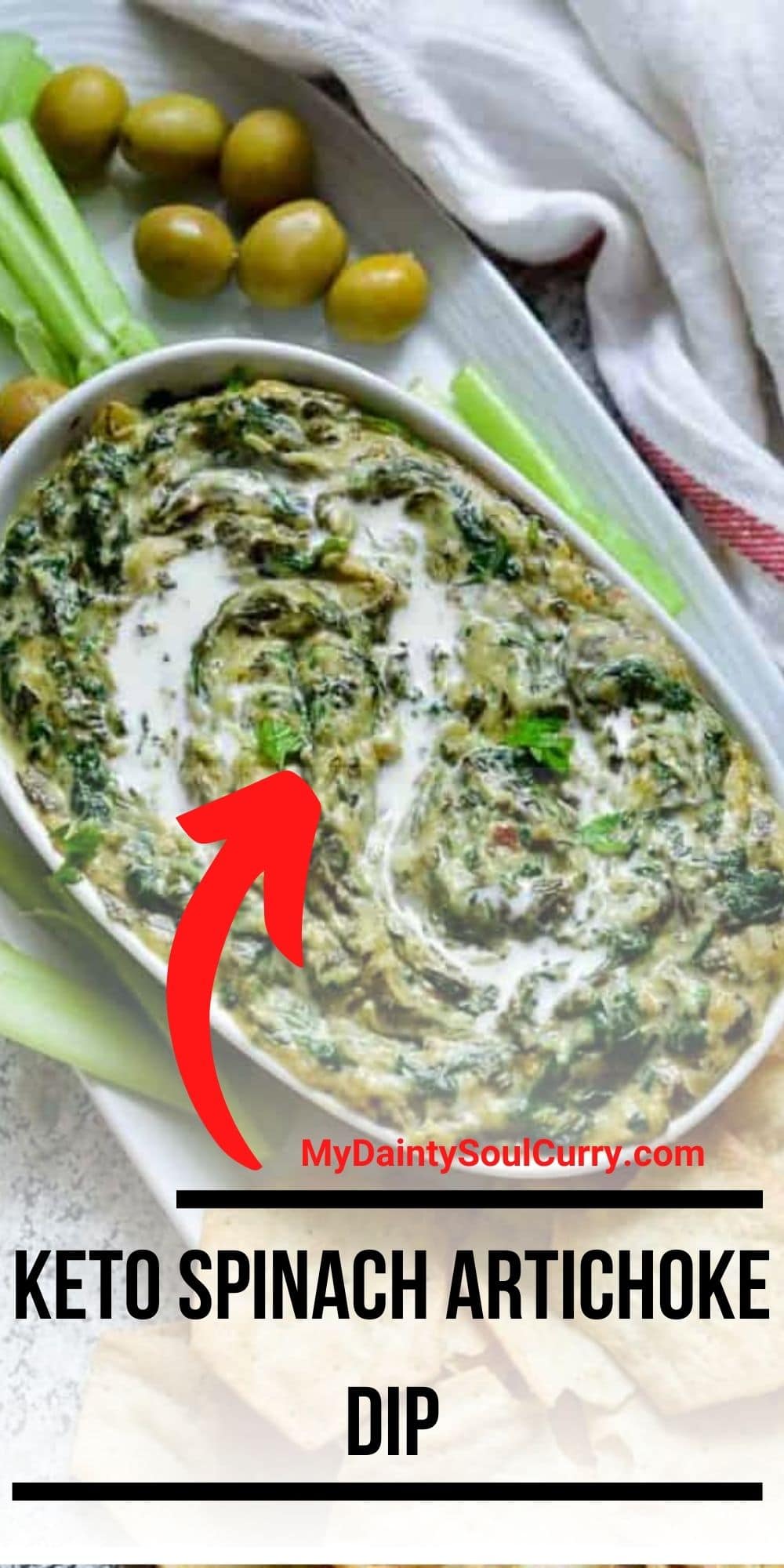 Keto Spinach Artichoke Dip My Dainty Soul Curry