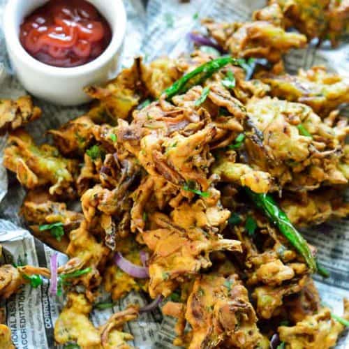 Air fryer vegetable pakora