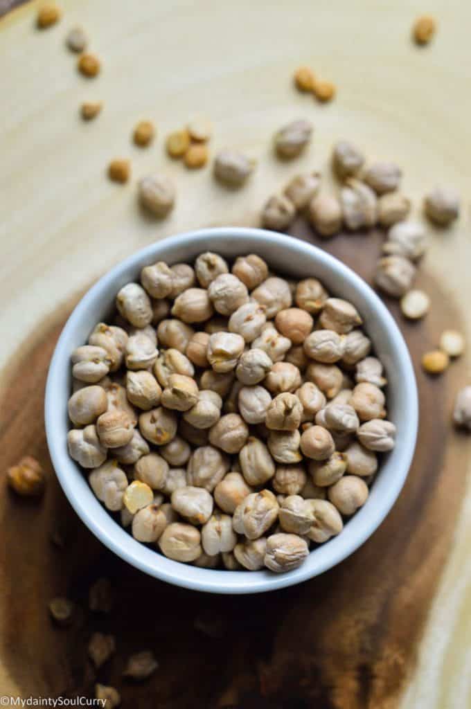 Dry garbanzo beans