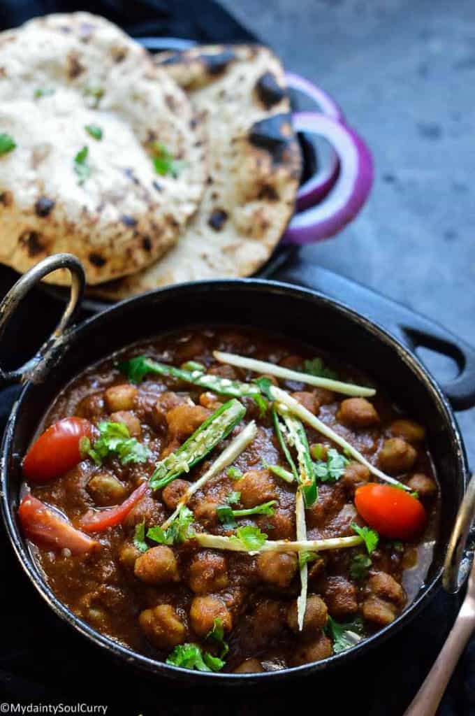 Pindi Kali chana Punjabi curry