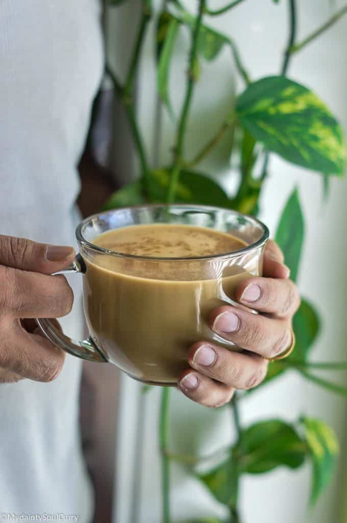 A cup of coffee made by Green Mountain K Cups