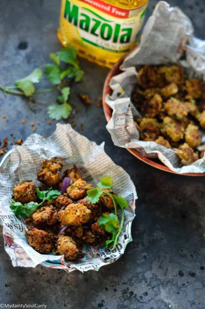 Easy homemade baked pakora