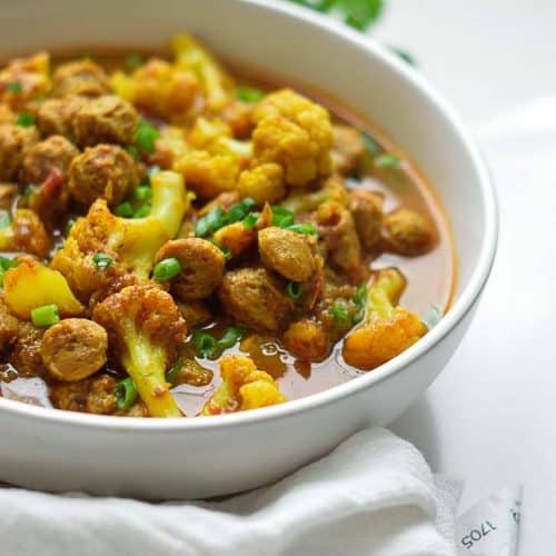 Yummy soya nugget curry